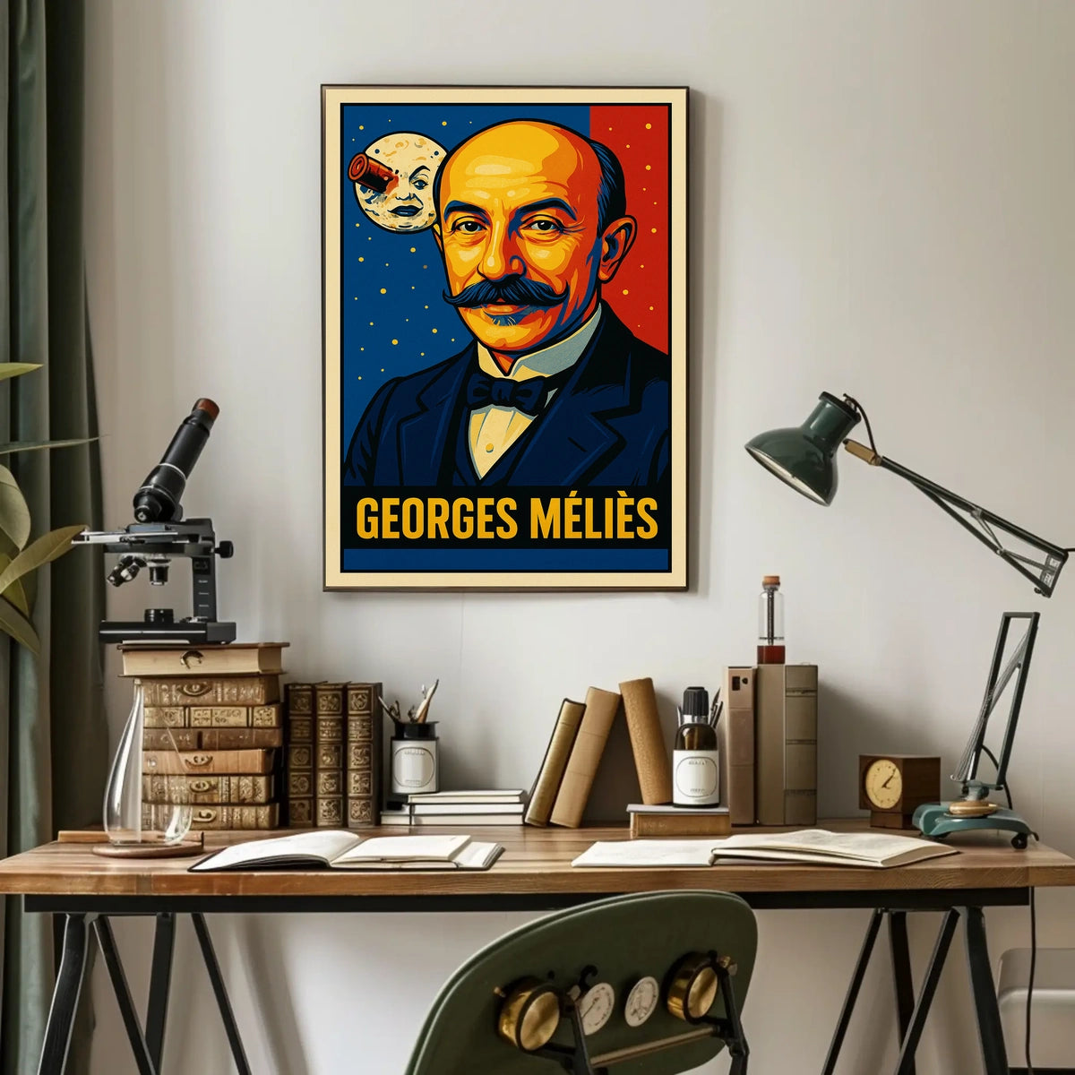 Georges Méliès Cinematic Pioneer Poster