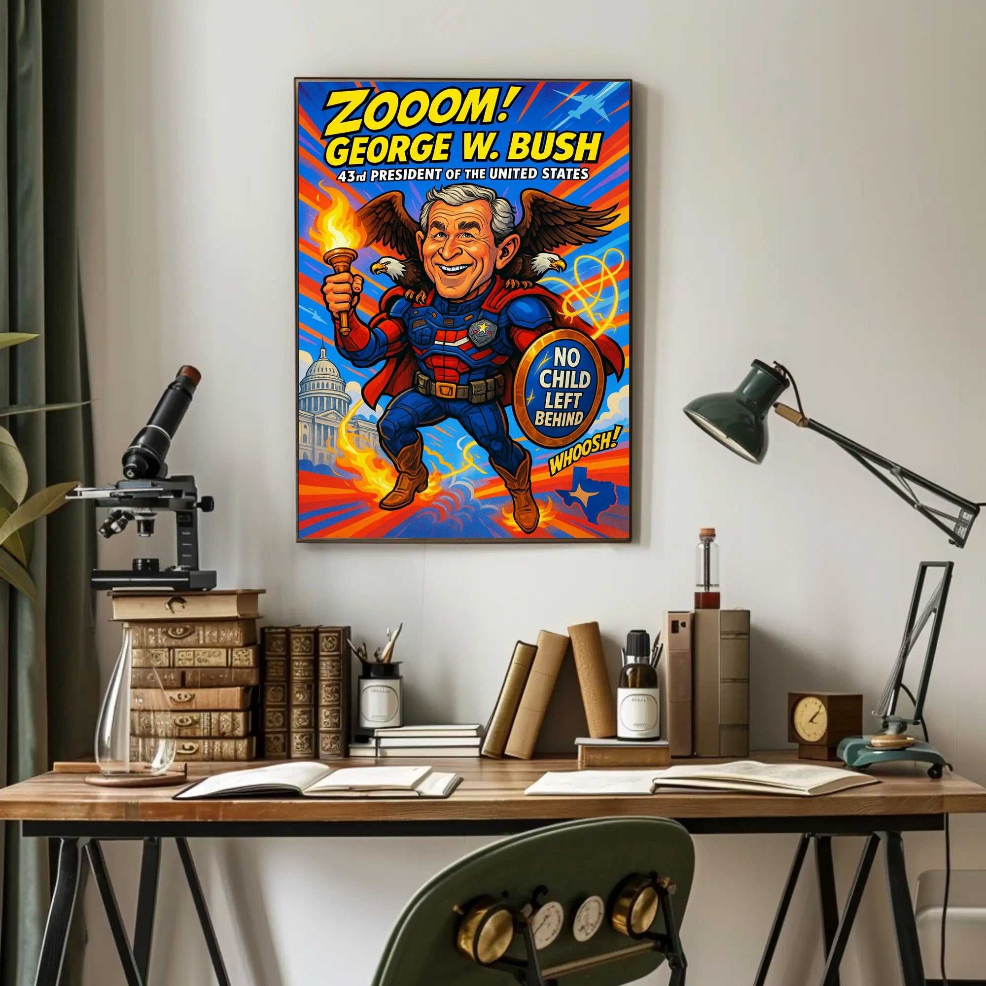 George W. Bush 43rd President Poster PosterGoat