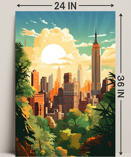 Urban Sunrise Poster