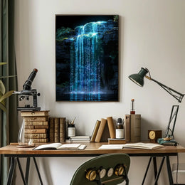 Digital Waterfall Poster