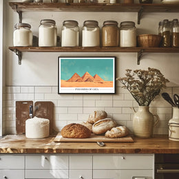 Giza Pyramids Adventure Travel Poster