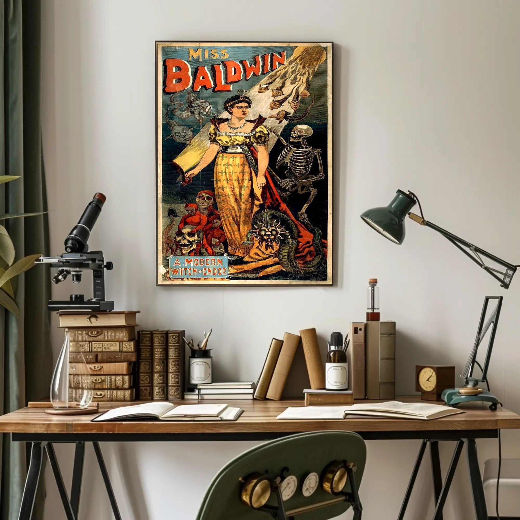 Miss Baldwin Witchcraft Performance Poster - Cultural or Heritage Poster