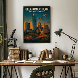 Oklahoma City The Big Friendly Poster