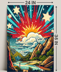 Celestial Landscape Poster