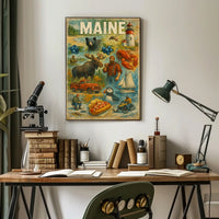 Discover Maine Poster