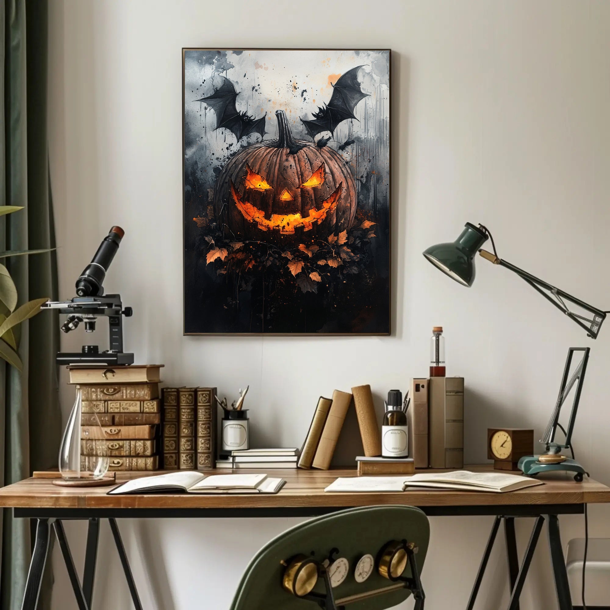 Spooky Jack-O-Lantern Poster