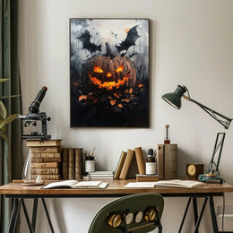 Spooky Jack-O-Lantern Poster