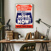 Support the Defense Effort Poster PosterGoat
