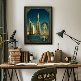 Art Deco Dubai Poster