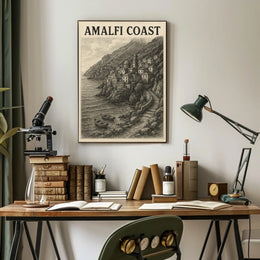 Amalfi Coast Poster Wall Art Travel Print 18x24 Seaside