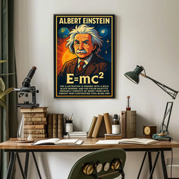 Albert Einstein EMc² Poster
