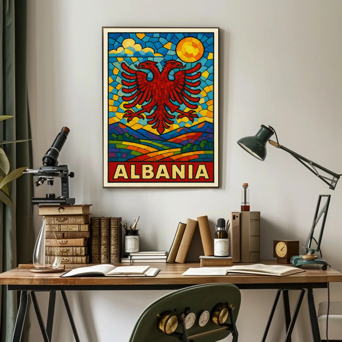 Albania Vibrant Heritage Poster