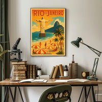 Rio de Janeiro Vintage Travel Poster