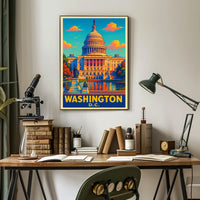 Washington D.C. Capitol Poster