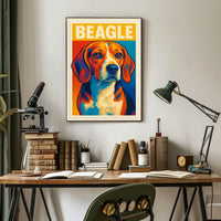 Beagle Portrait Poster