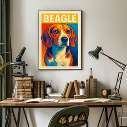Beagle Portrait Poster