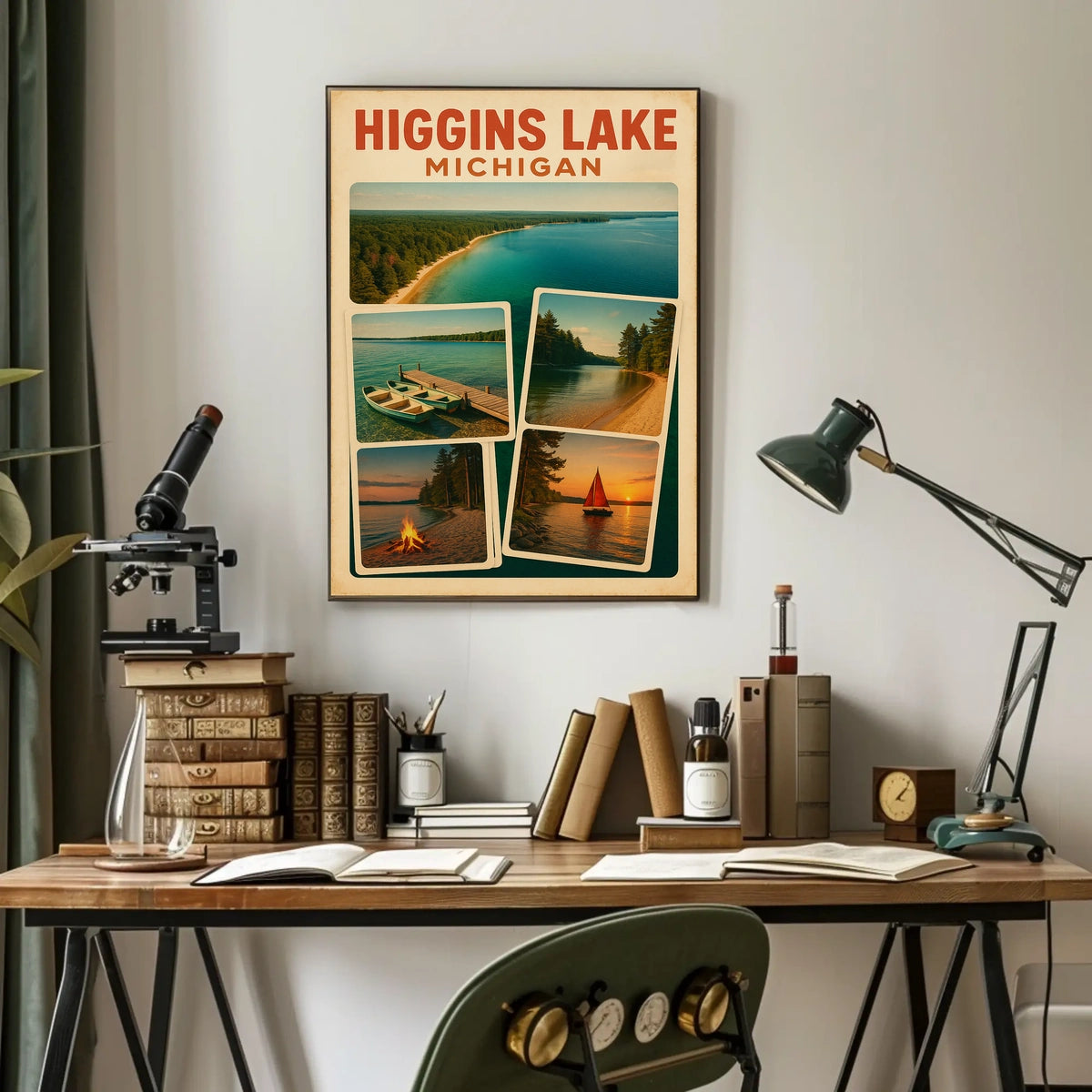 Higgins Lake Michigan Poster