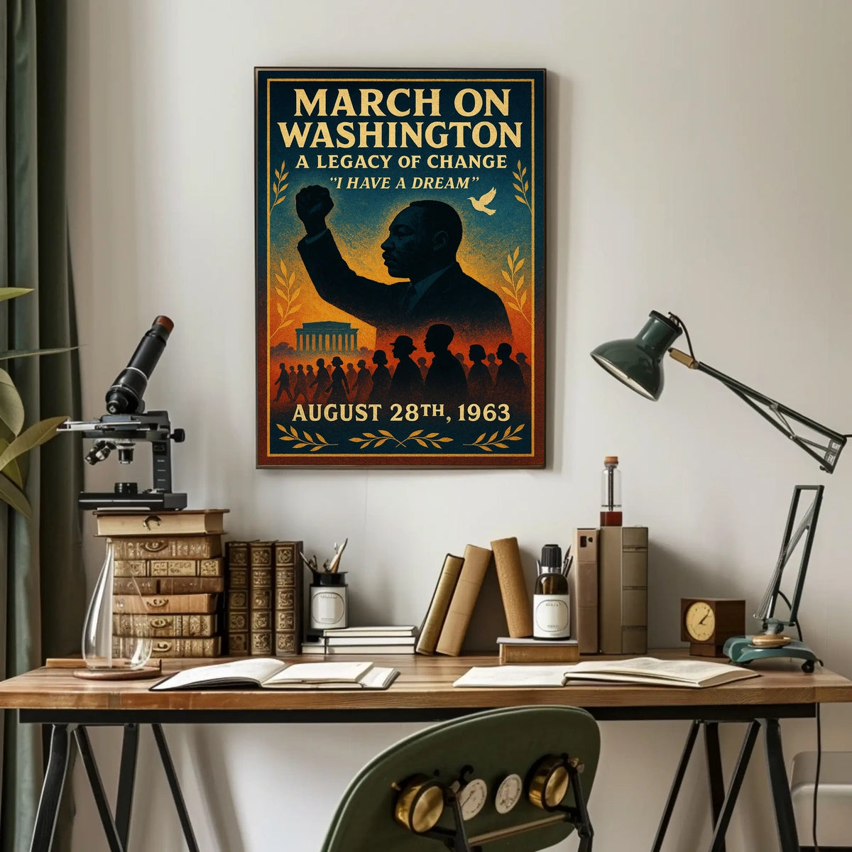 Historic March on Washington Commemorative Poster Art