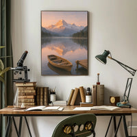 Serene Alpine Morning Poster