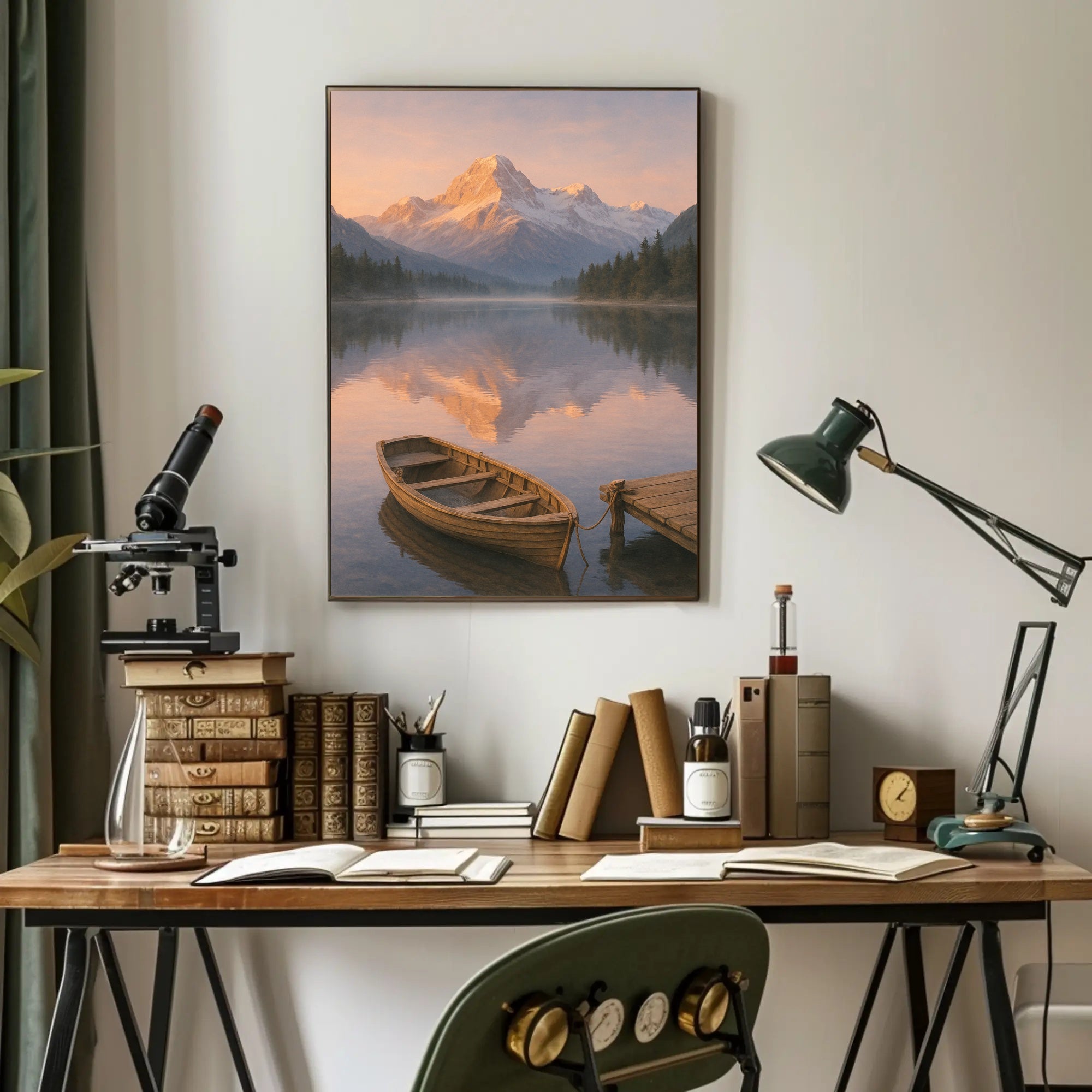 Serene Alpine Morning Poster