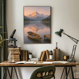 Serene Alpine Morning Poster