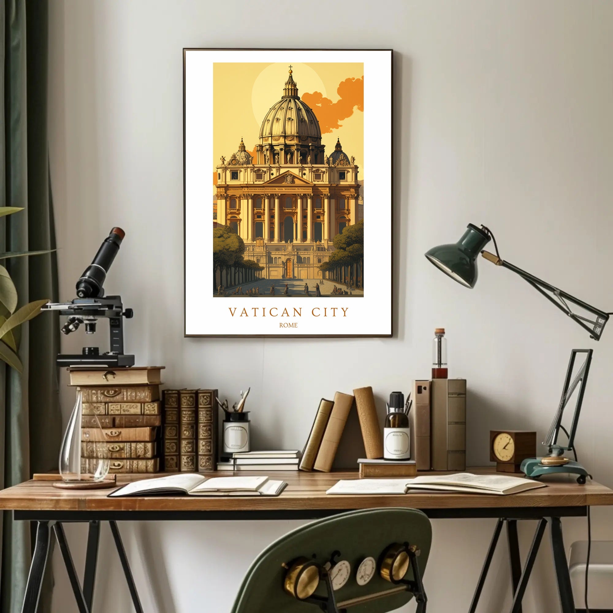 Vatican City Architectural Poster PosterGoat