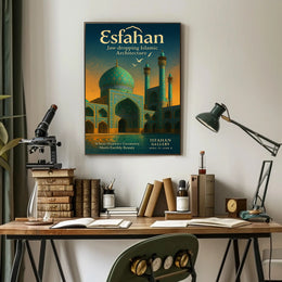Esfahan – Where Heaven's Geometry Meets Earthly Beauty Poster PosterGoat