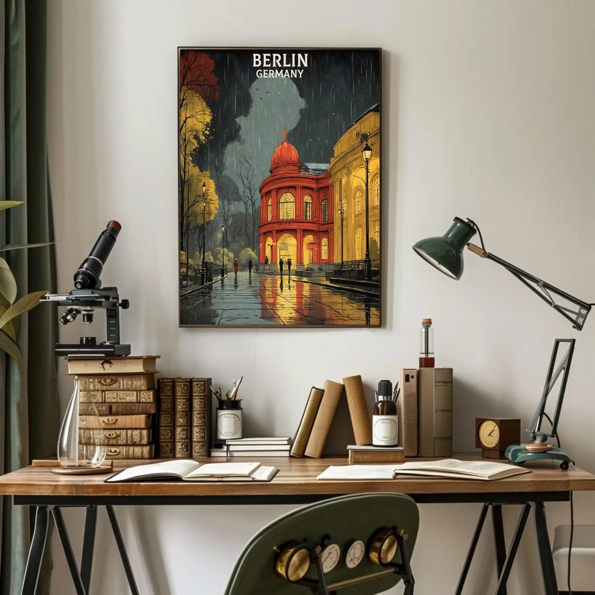 Berlin in the Rain Poster