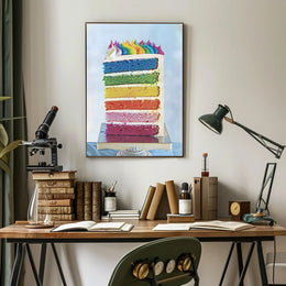Rainbow Cake Delight Poster