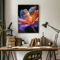 Vibrant Floral Illumination Poster PosterGoat