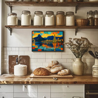 Rio de Janeiro Holiday Scene Poster