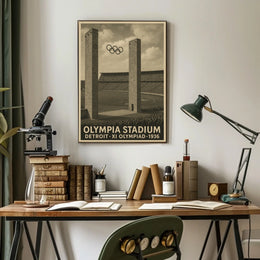 Olympia Stadium XI Olympiad 1936 Poster