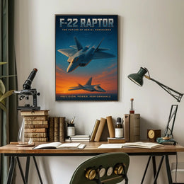 F-22 Raptor The Future Of Aerial Poster