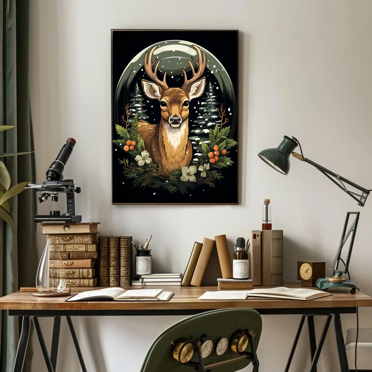 Winter Woodland Majesty Poster
