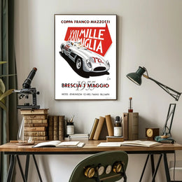 Mille Miglia 1955 Racing Poster