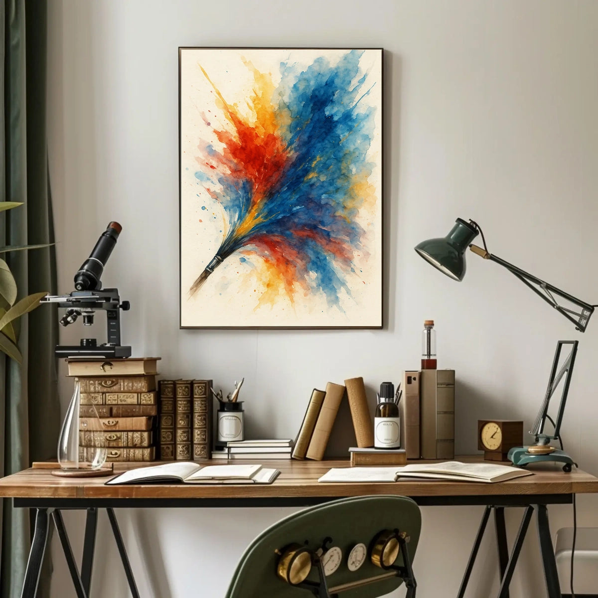 Colorful Brushstroke Explosion Poster
