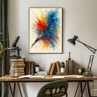 Colorful Brushstroke Explosion Poster