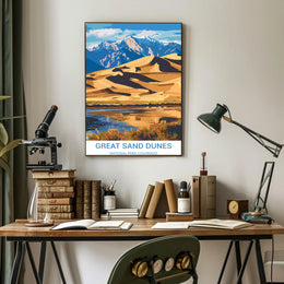 Great Sand Dunes National Park Scenic National Park Poster