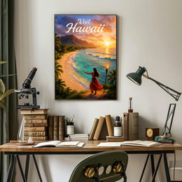 Visit Hawaii Poster PosterGoat