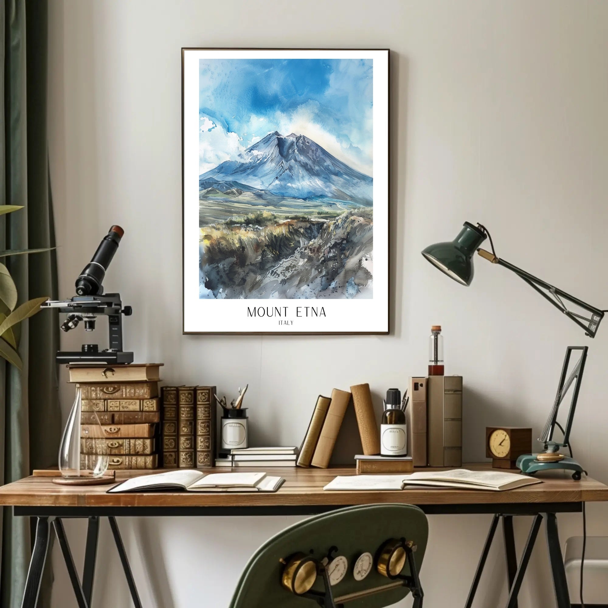 Mount Etna Poster PosterGoat