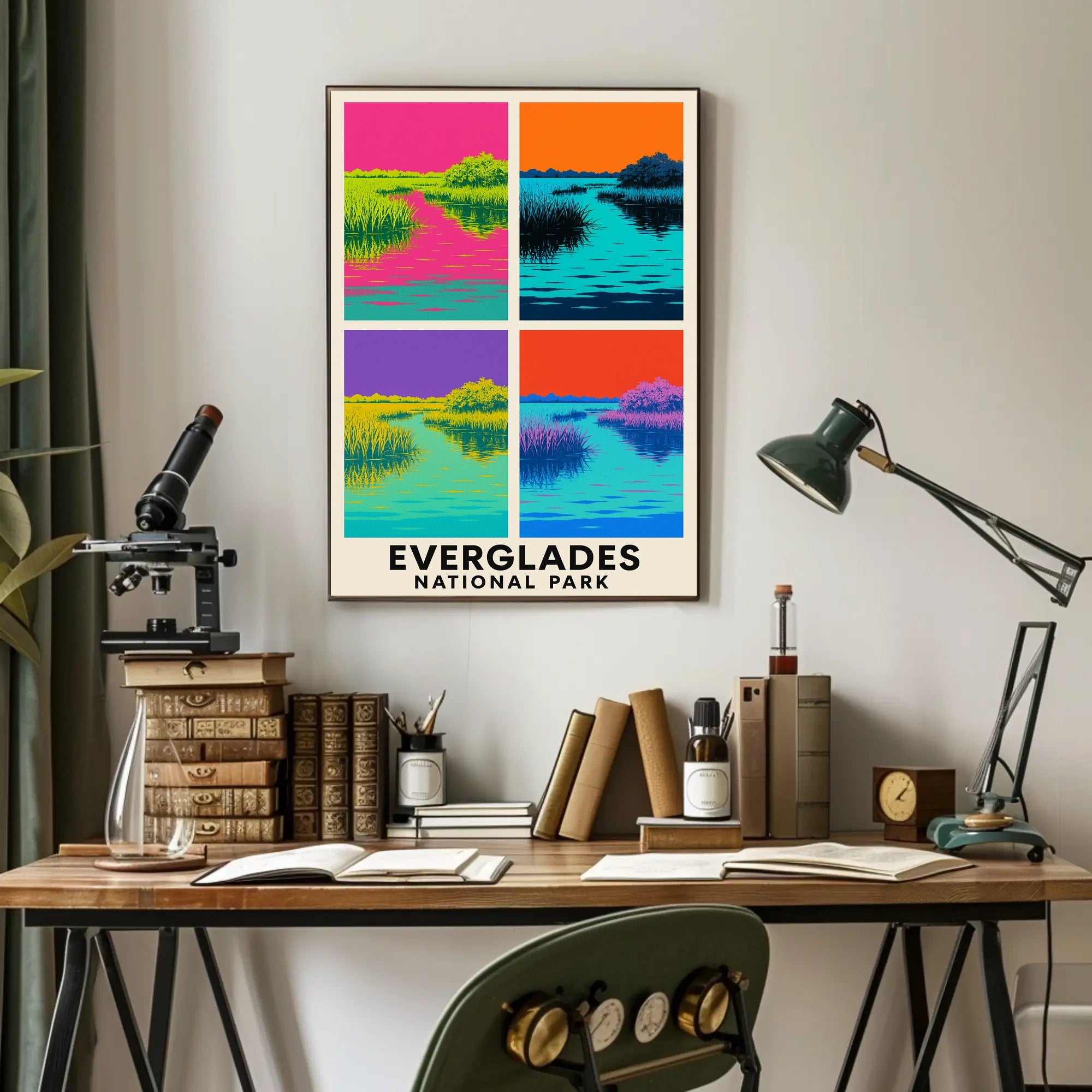 Everglades National Park Vibrant Reflections Poster
