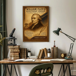 American Independence Historical Figure Vintage Patriotic Poster
