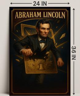 Abraham Lincoln Patriotic Historical Art Poster