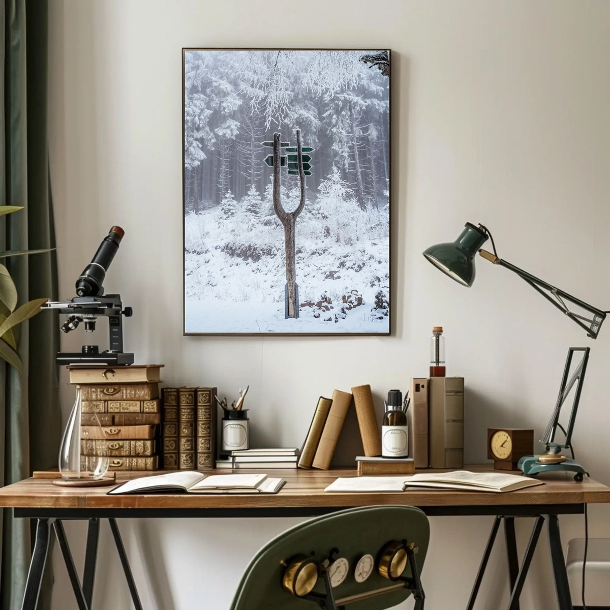 Winter Wonderland Signpost Poster