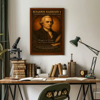 Benjamin Harrison V Founding Father Poster