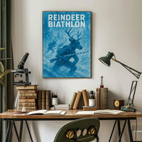 Reindeer Biathlon Poster