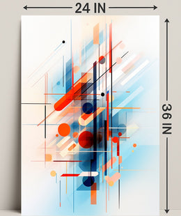 Abstract Geometric Symphony Abstract Poster PosterGoat