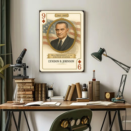 Lyndon Johnson 36th President Portrait Wall Poster