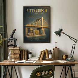 Pittsburgh A Legacy of Steel and Bridges Poster