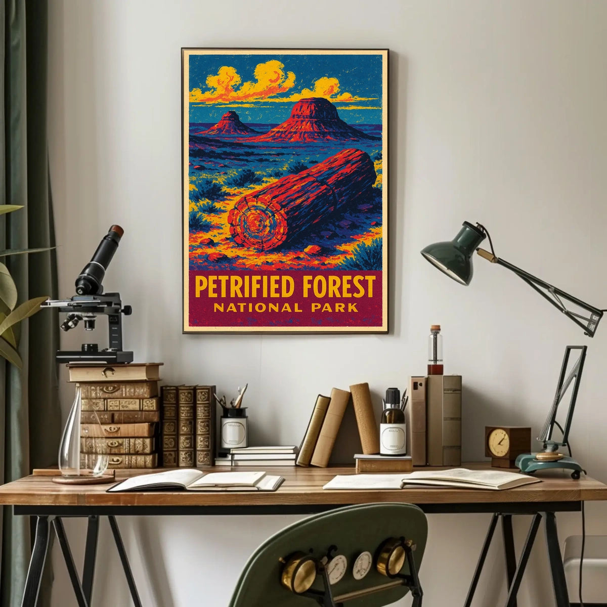 Petrified Forest Vintage Adventure Poster